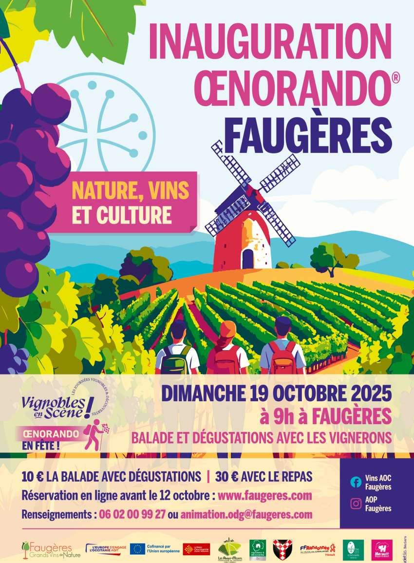 Inauguration de l'oenorando® de Faugères le 19 octobre 2025
